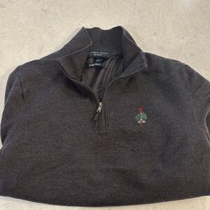 Fairway & Greene Charcoal Lined Zip-Up Sweater -
Merion Golf Club